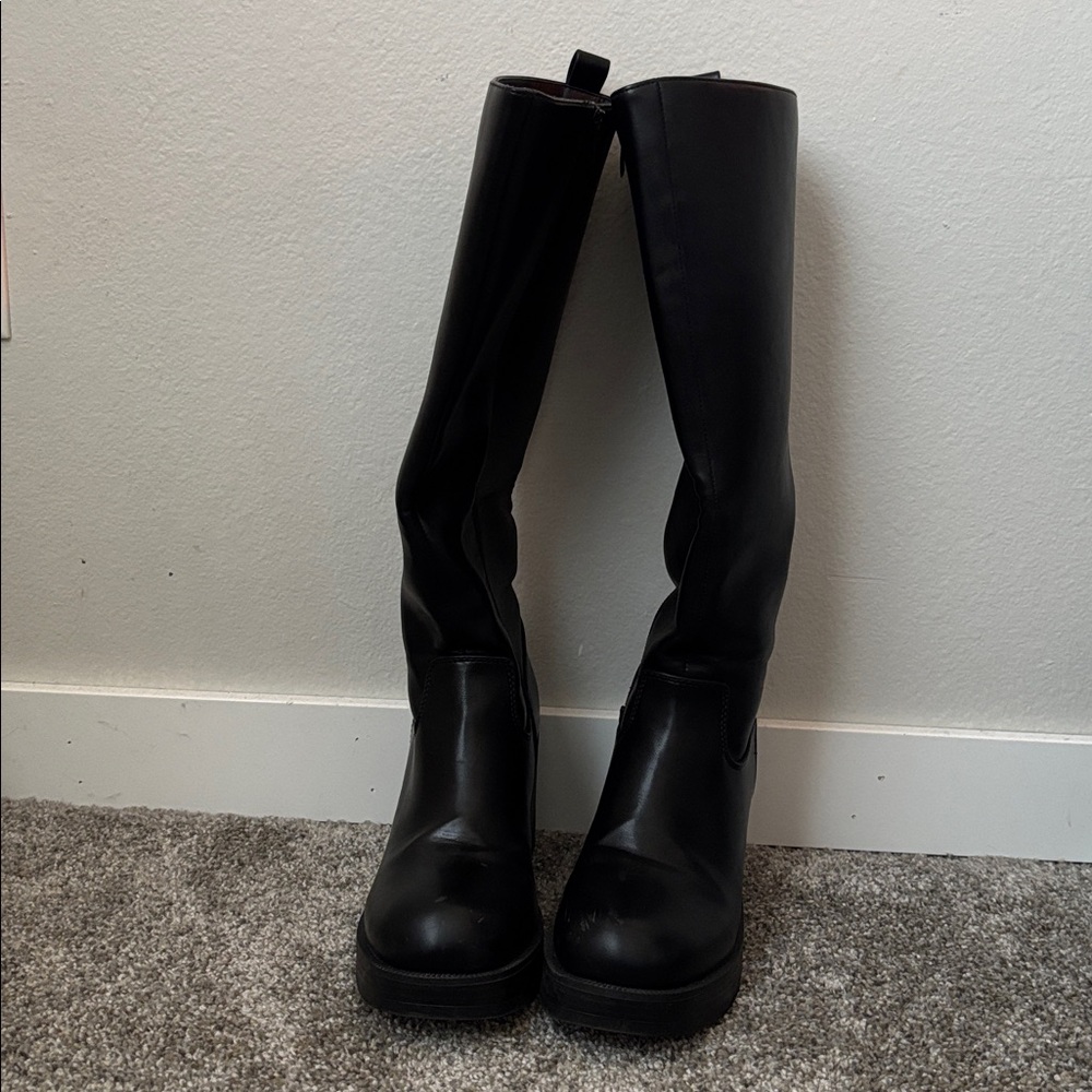 Black Women's Platform Boots